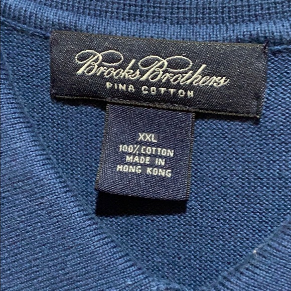 BROOKS BROTHERS KNIT SWEATER/SHIRT SZ XXL COTTON - Picture 4 of 5